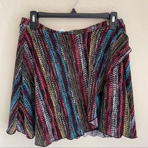 Multicolored skirt Sz M NWT